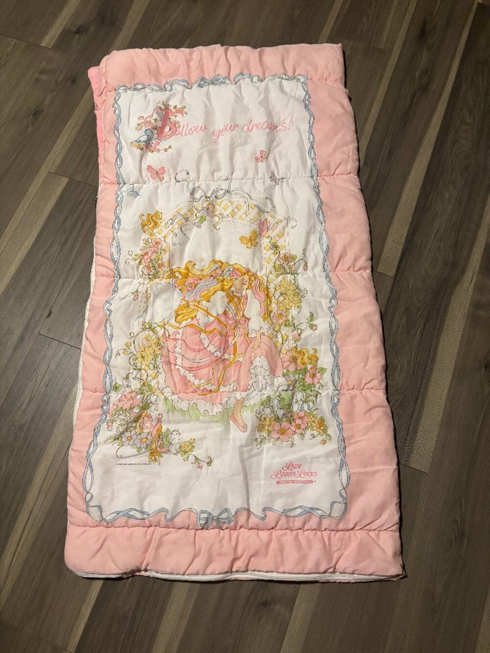 Vintage 1986 Lady Lovely Locks and The Pixietails Sleeping Bag